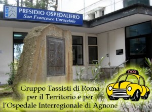 LOGO GRUPPO TASSISTI DI ROMA PER OSPEDALE AGNONE 2015