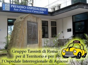 logo gruppo tassisti di Roma pro Ospedale Agnone 2015