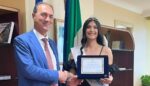 La Miss Mondo Calabria 2023 premiata al consiglio regionale della Calabria.